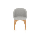 Canadel Downtown Point Dining Chair in Caramel Washed, 7C Fabric, front view