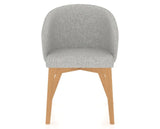 Canadel Downtown Point Dining Chair in Caramel Washed, 7C Fabric, front view