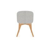 Canadel Downtown Point Dining Chair in Caramel Washed, 7C Fabric, back view