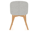 Canadel Downtown Point Dining Chair in Caramel Washed, 7C Fabric, back view