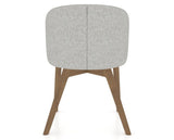 Canadel Downtown Point Dining Chair in Pecan Washed, 7C Fabric, back view