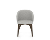 Canadel Downtown Point Dining Chair in Hazelnut Washed, 7C Fabric, front view