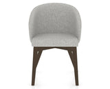 Canadel Downtown Point Dining Chair in Hazelnut Washed, 7C Fabric, front view