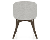 Canadel Downtown Point Dining Chair in Hazelnut Washed, 7C Fabric, back view