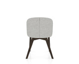 Canadel Downtown Point Dining Chair in Davy's Grey, 7C Fabric, back view