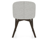 Canadel Downtown Point Dining Chair in Davy's Grey, 7C Fabric, back view