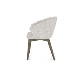 Canadel Downtown Point Dining Chair in Shadow, FP Crypton®, side view