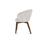 Canadel Downtown Point Dining Chair in Cognac Washed, FP Crypton®, side view