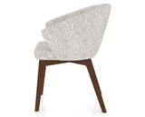 Canadel Downtown Point Dining Chair in Cognac Washed, FP Crypton®, side view
