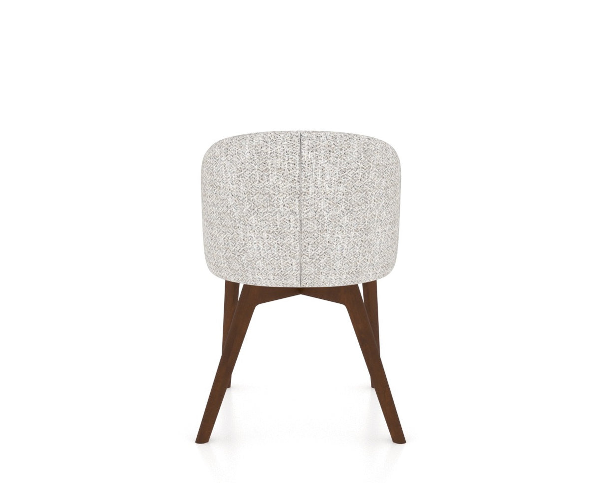 Canadel Downtown Point Dining Chair in Cognac Washed, FP Crypton®, back view