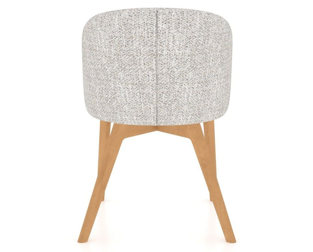 Canadel Downtown Point Dining Chair in Caramel Washed, FP Crypton®, back view