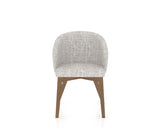 Canadel Downtown Point Dining Chair in Pecan Washed, FP Crypton®, front view