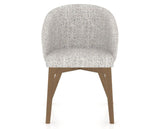 Canadel Downtown Point Dining Chair in Pecan Washed, FP Crypton®, front view