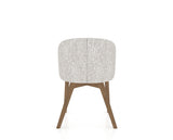 Canadel Downtown Point Dining Chair in Pecan Washed, FP Crypton®, back view