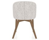 Canadel Downtown Point Dining Chair in Pecan Washed, FP Crypton®, back view