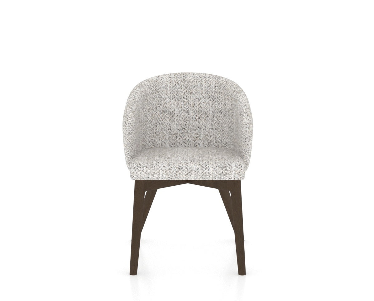 Canadel Downtown Point Dining Chair in Hazelnut Washed, FP Crypton®, front view