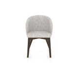 Canadel Downtown Point Dining Chair in Hazelnut Washed, FP Crypton®, front view