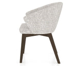Canadel Downtown Point Dining Chair in Hazelnut Washed, FP Crypton®, side view