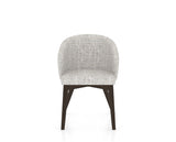 Canadel Downtown Point Dining Chair in Davy's Grey, FP Crypton®, front view