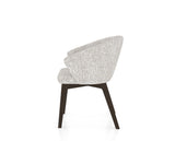 Canadel Downtown Point Dining Chair in Davy's Grey, FP Crypton®, side view