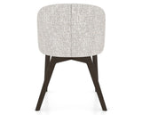 Canadel Downtown Point Dining Chair in Davy's Grey, FP Crypton®, back view