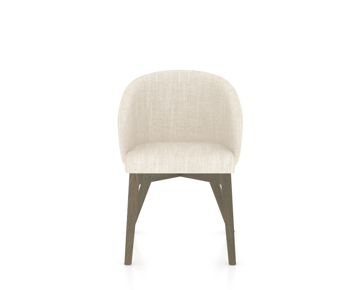 Canadel Downtown Point Dining Chair in Shadow, FT InsideOut®, front view