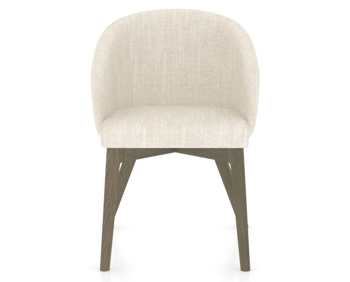 Canadel Downtown Point Dining Chair in Shadow, FT InsideOut®, front view