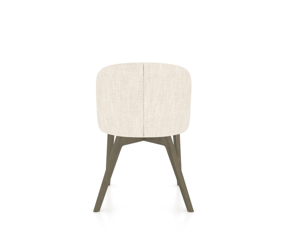 Canadel Downtown Point Dining Chair in Shadow, FT InsideOut®, back view