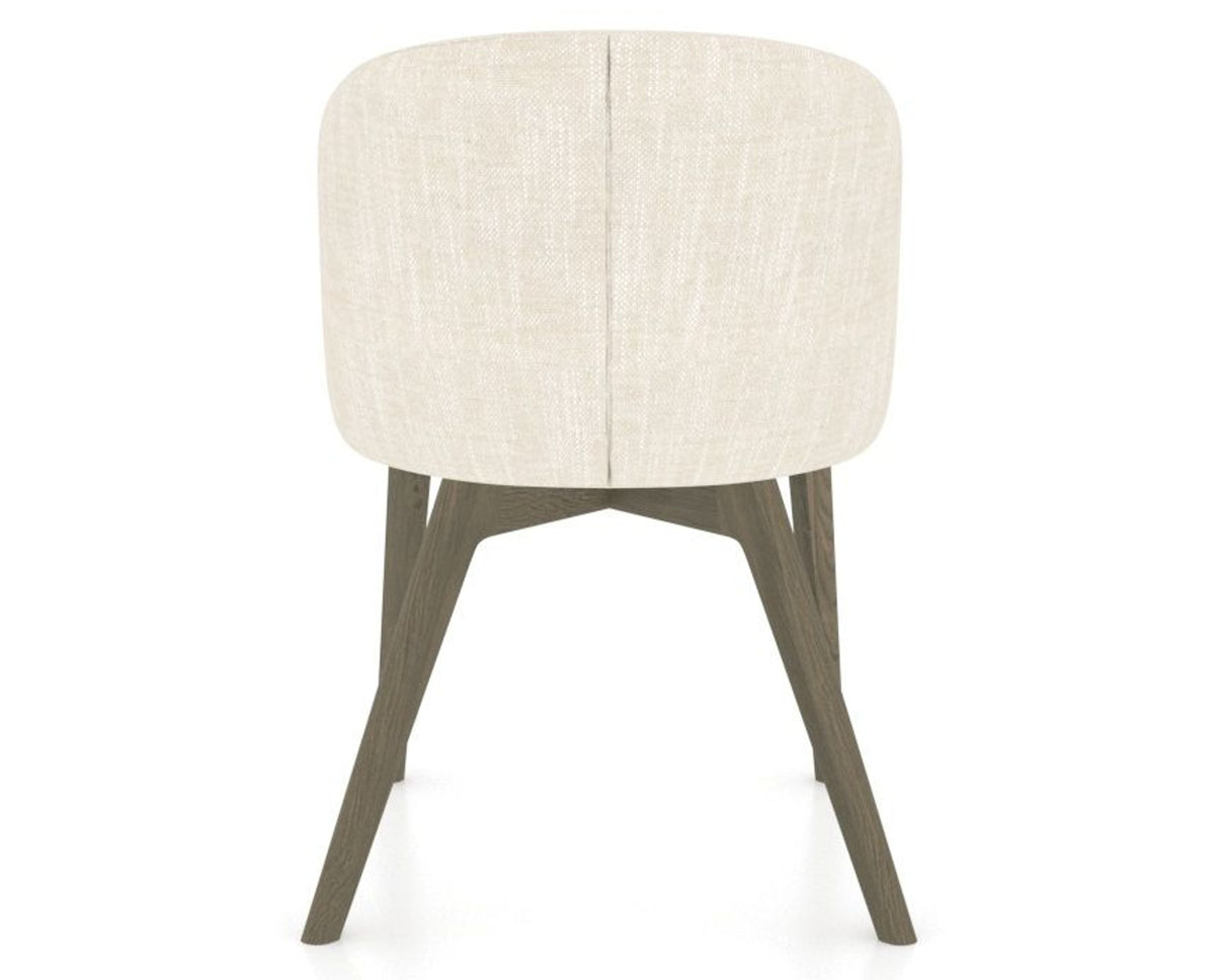 Canadel Downtown Point Dining Chair in Shadow, FT InsideOut®, back view