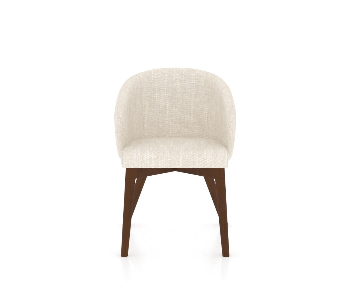Canadel Downtown Point Dining Chair in Cognac Washed, FT InsideOut®, front view