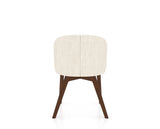 Canadel Downtown Point Dining Chair in Cognac Washed, FT InsideOut®, back view