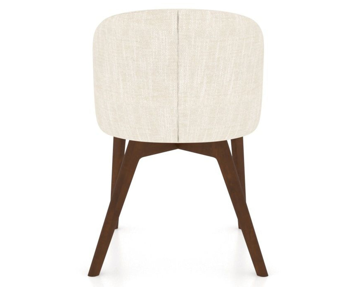Canadel Downtown Point Dining Chair in Cognac Washed, FT InsideOut®, back view