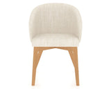 Canadel Downtown Point Dining Chair in Caramel Washed, FT InsideOut®, front view