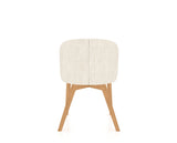 Canadel Downtown Point Dining Chair in Caramel Washed, FT InsideOut®, back view