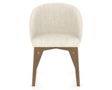 Canadel Downtown Point Dining Chair in Pecan Washed, FT InsideOut®, front view