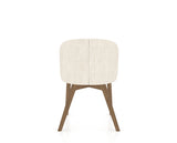 Canadel Downtown Point Dining Chair in Pecan Washed, FT InsideOut®, back view