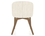 Canadel Downtown Point Dining Chair in Pecan Washed, FT InsideOut®, back view