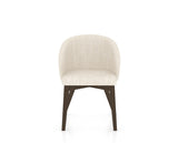 Canadel Downtown Point Dining Chair in Hazelnut Washed, FT InsideOut®, front view