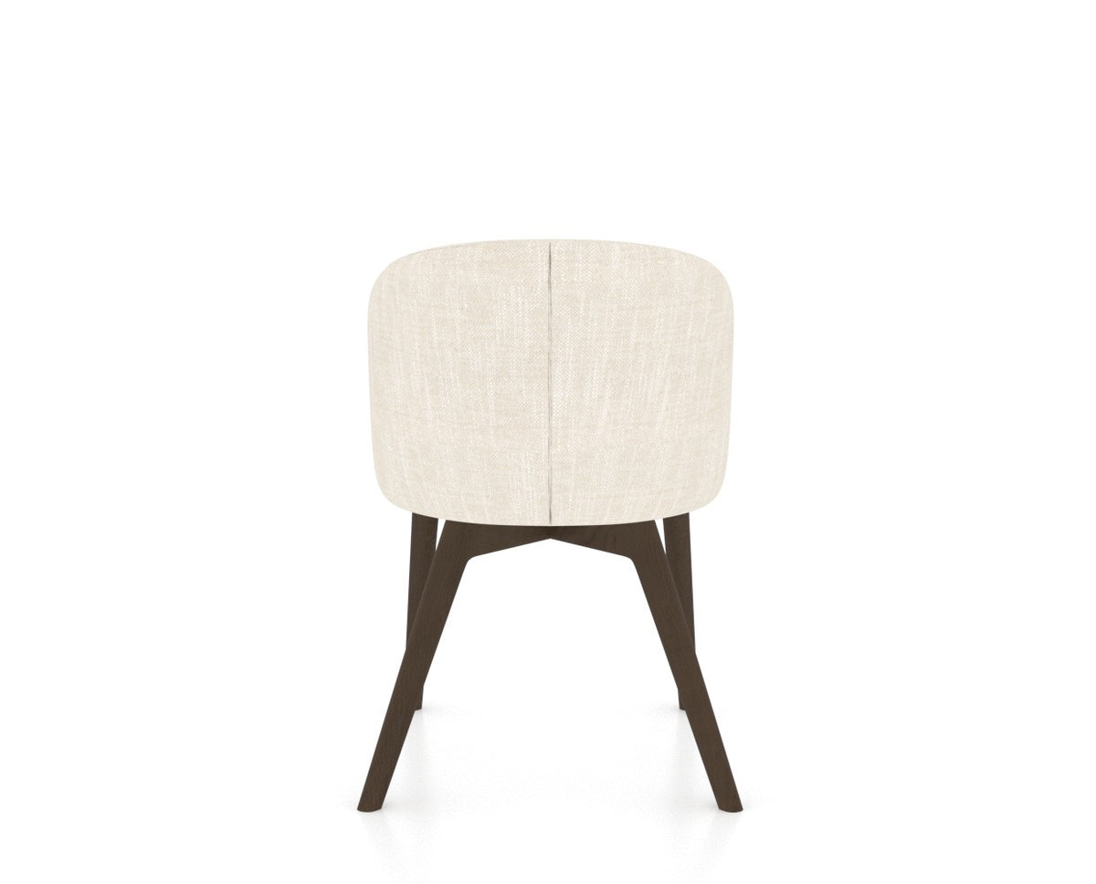 Canadel Downtown Point Dining Chair in Hazelnut Washed, FT InsideOut®, back view