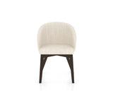 Canadel Downtown Point Dining Chair in Davy's Grey, FT InsideOut®, front view