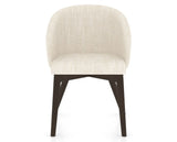 Canadel Downtown Point Dining Chair in Davy's Grey, FT InsideOut®, front view