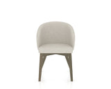 Canadel Downtown Point Dining Chair in Shadow, TB Fabric, front view