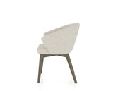 Canadel Downtown Point Dining Chair in Shadow, TB Fabric, side view