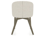 Canadel Downtown Point Dining Chair in Shadow, TB Fabric, back view