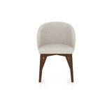Canadel Downtown Point Dining Chair in Cognac Washed, TB Fabric, front view