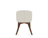 Canadel Downtown Point Dining Chair in Cognac Washed, TB Fabric, back view