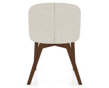 Canadel Downtown Point Dining Chair in Cognac Washed, TB Fabric, back view