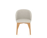 Canadel Downtown Point Dining Chair in Caramel Washed, TB Fabric, front view