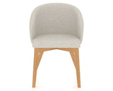 Canadel Downtown Point Dining Chair in Caramel Washed, TB Fabric, front view