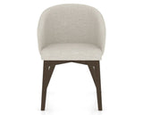 Canadel Downtown Point Dining Chair in Hazelnut Washed, TB Fabric, front view